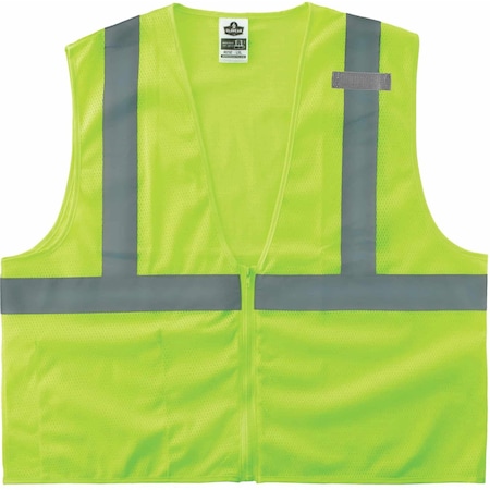 Lime XS Type R Class 2 Economy Mesh Vest